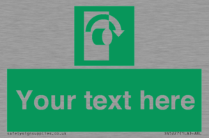 Custom Turn Clockwise Sign